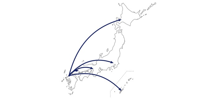 対応エリア 日本地図